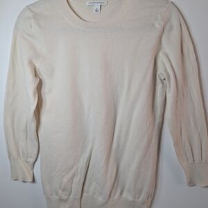 Banana Republic Ivory Silk Cashmere Blend Sweater Women's Small